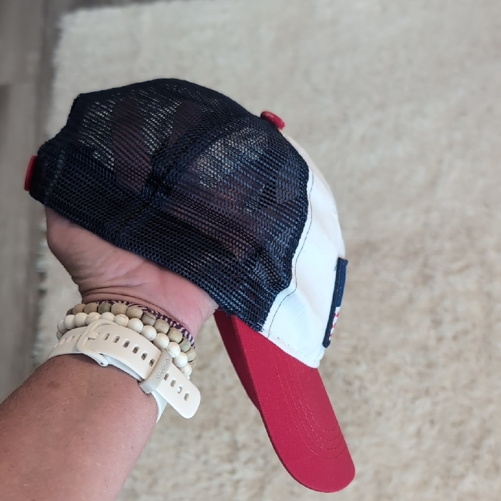Patriotic Red And Blue Mesh Cap View 6